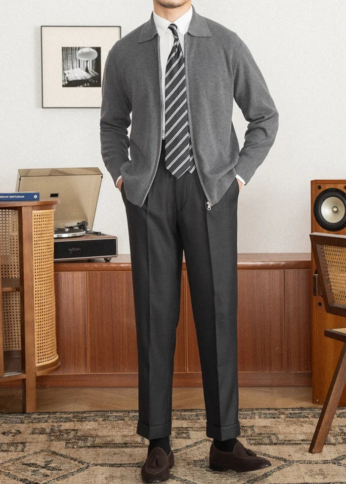 Cardigan aus Wolle mit Regency-Textur