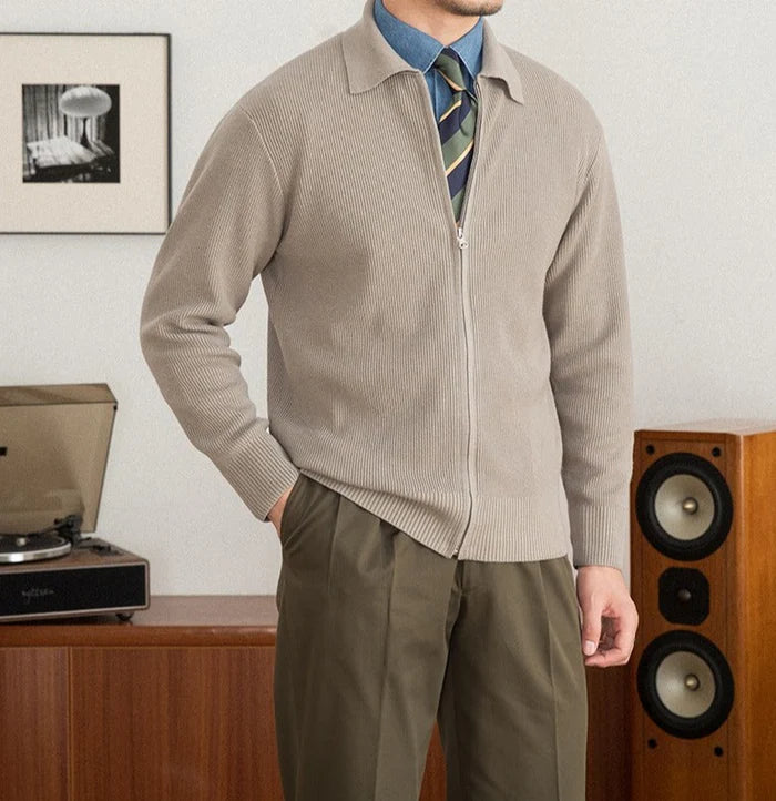 Cardigan aus Wolle mit Regency-Textur