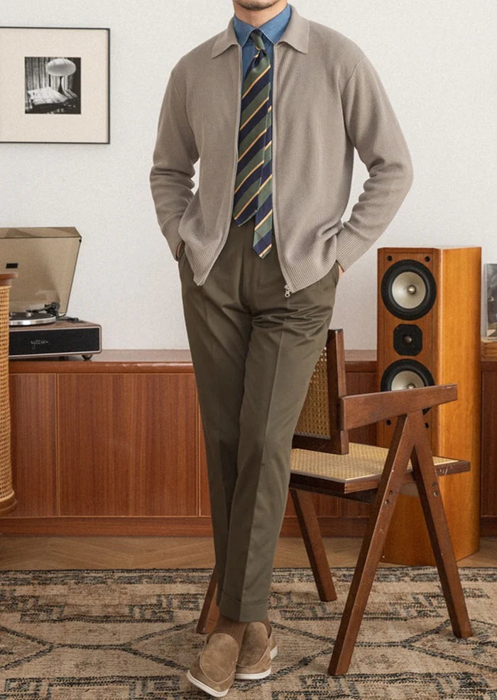 Cardigan aus Wolle mit Regency-Textur