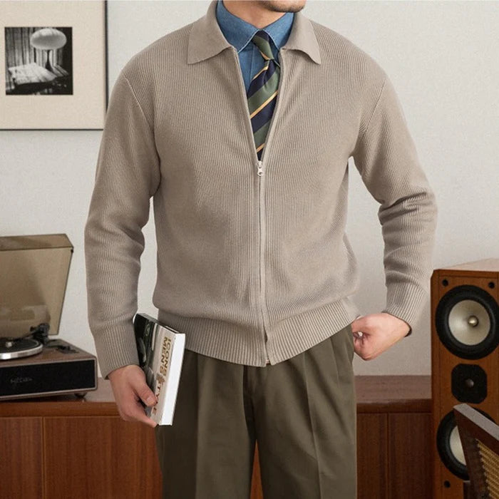 Cardigan aus Wolle mit Regency-Textur