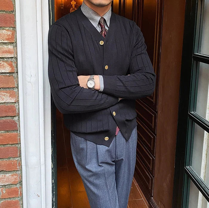 MONARCH Plissierte Strickjacke