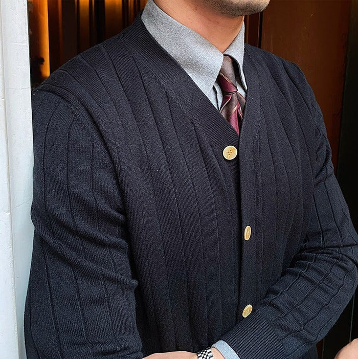 MONARCH Plissierte Strickjacke