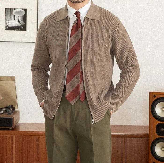 Cardigan aus Wolle mit Regency-Textur