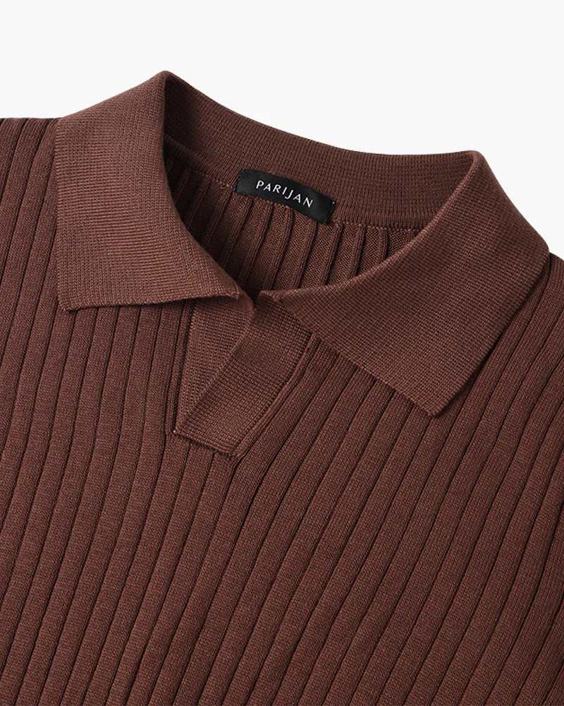 VALENT V-Ausschnitt Polohemd