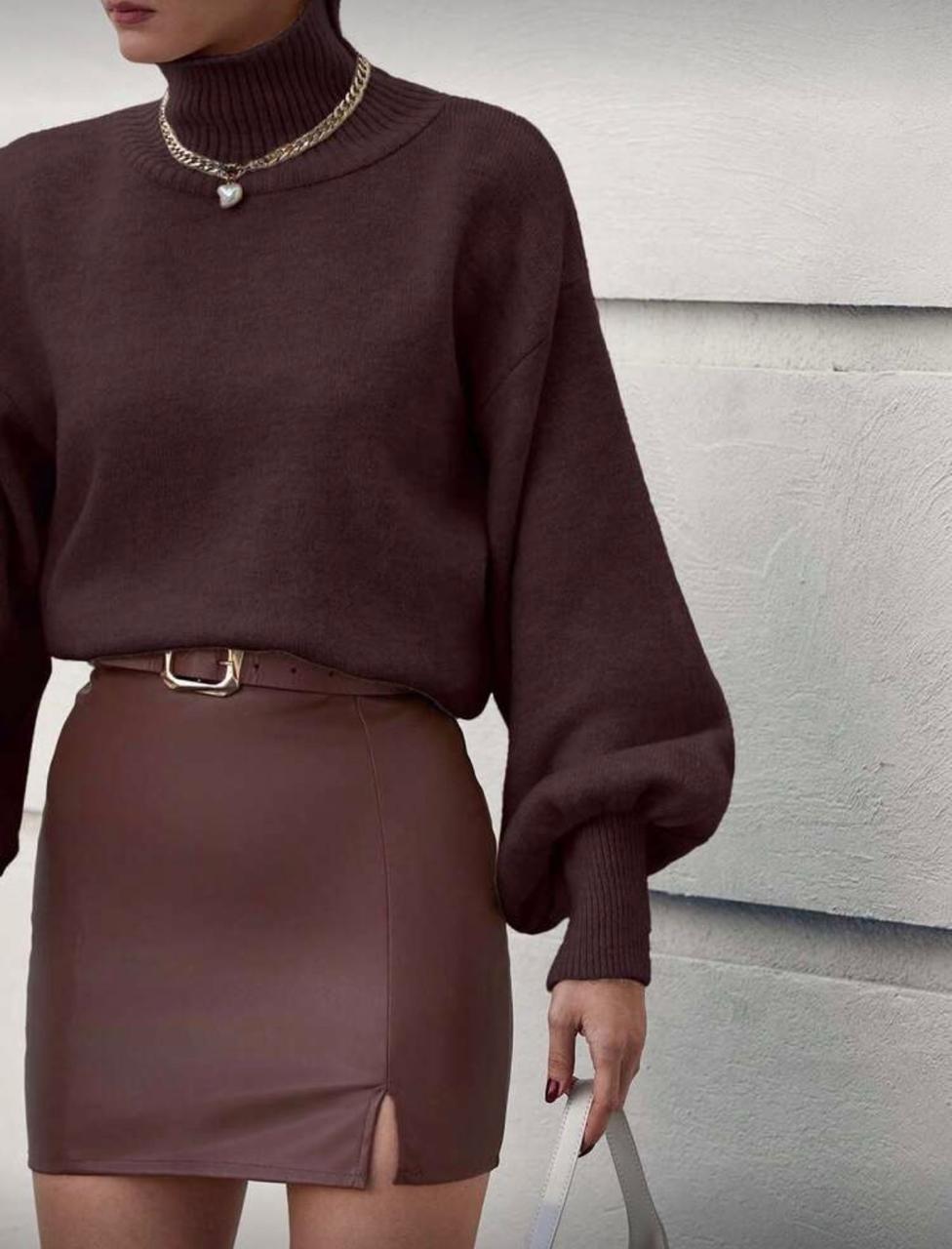 MARELLA HIGH NECK BALLOON SWEATER