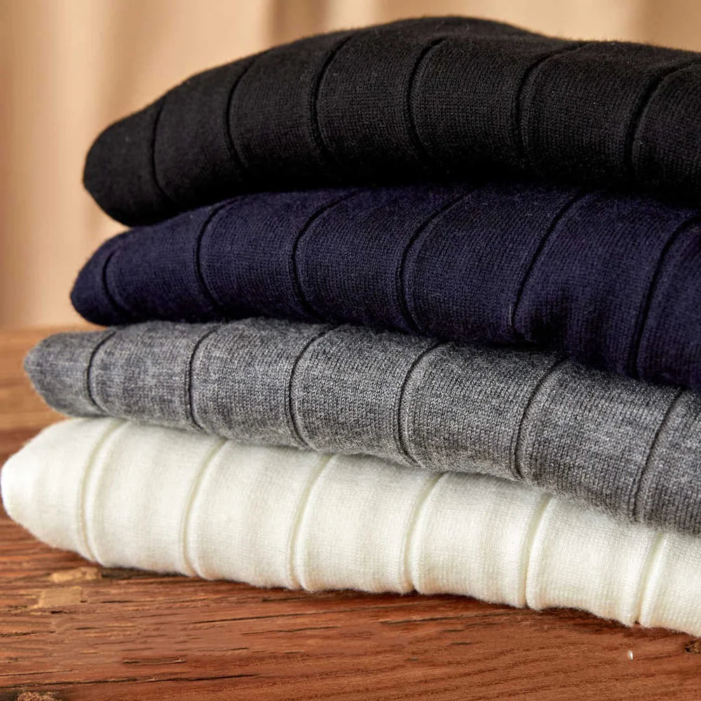 FLORENCE SEIDEN-WOLL-ROLLSCHNELLHALSPULLOVER