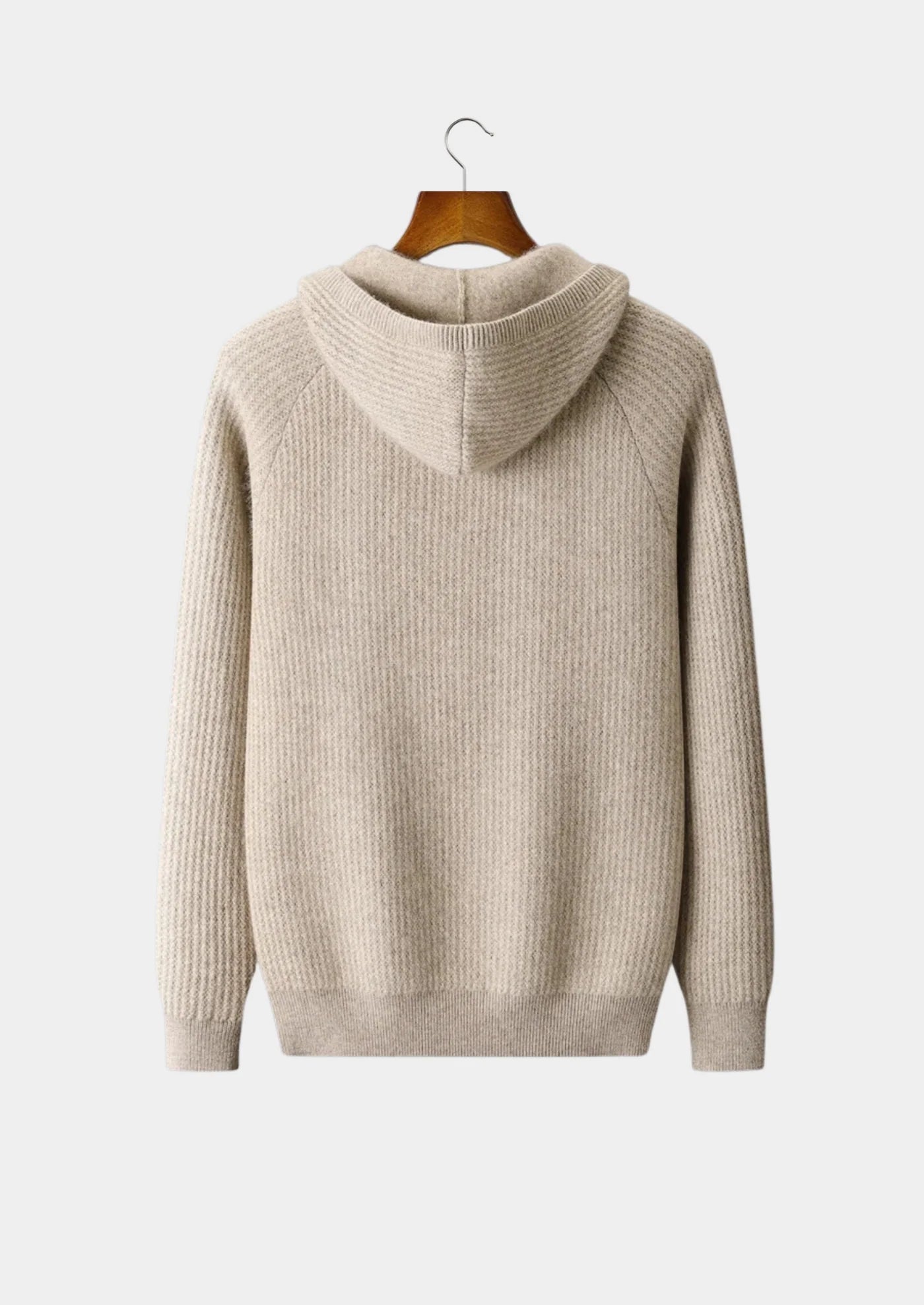 NOTTING WOOL RIBBED HOODIE