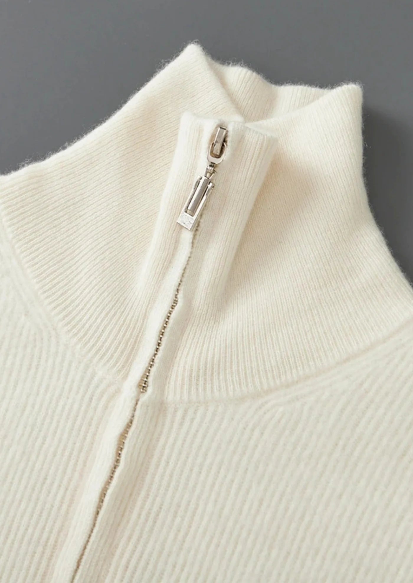 WINDSOR WOOL RIBBED CARDIGAN