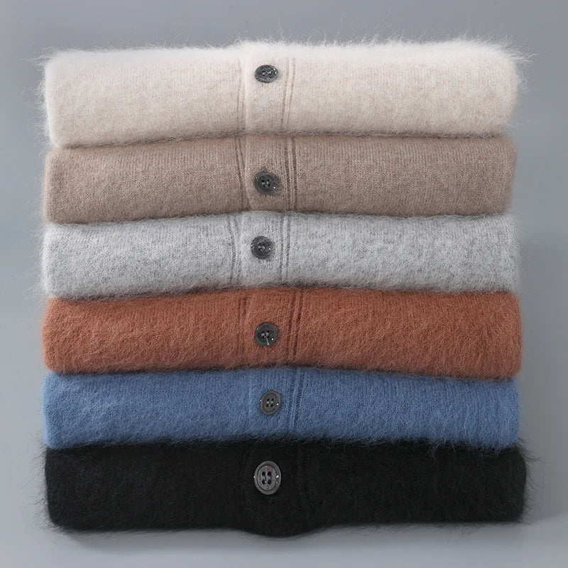 LEMARAIS 100% CASHMERE BUTTON POLO