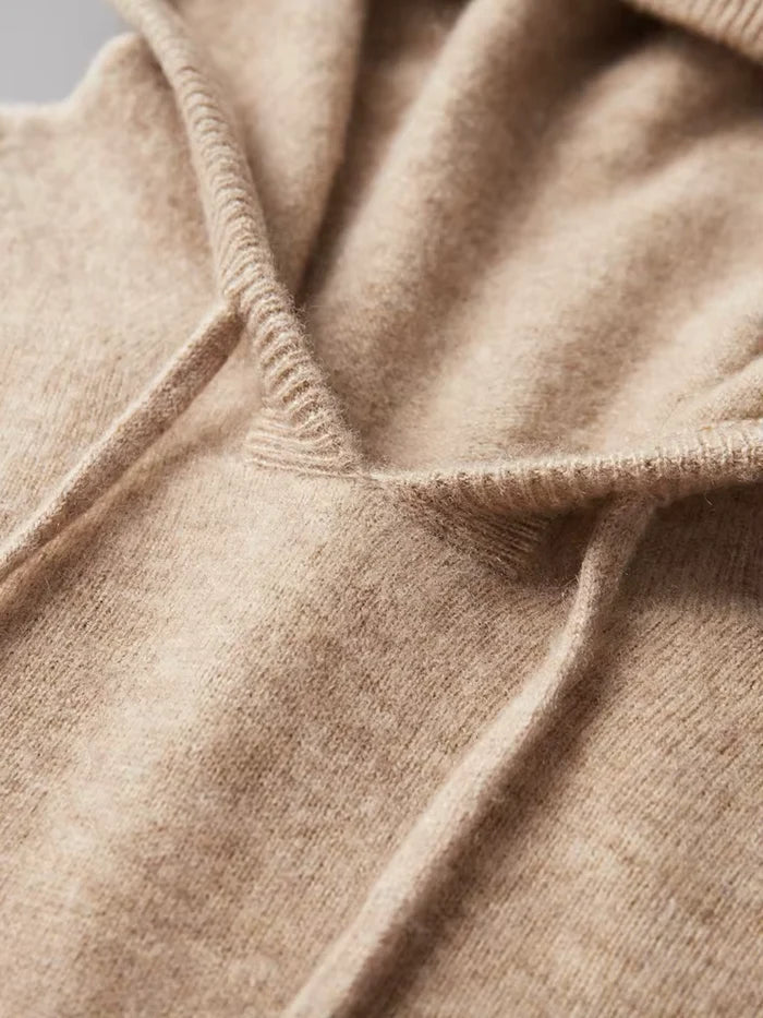 CORTONA LUX 100% CASHMERE HOODED SWEATER