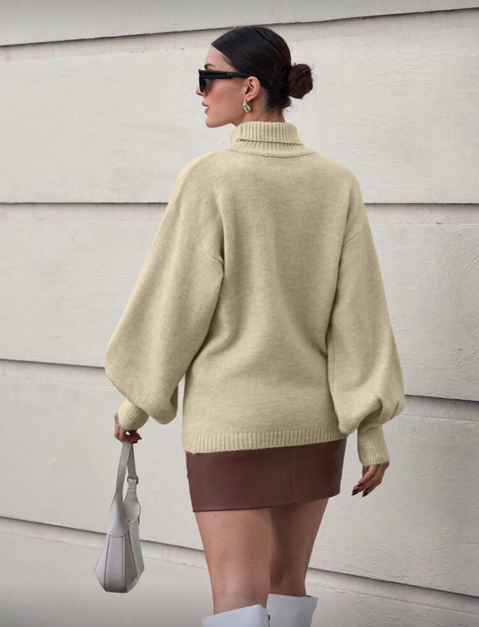 MARELLA HIGH NECK BALLOON SWEATER