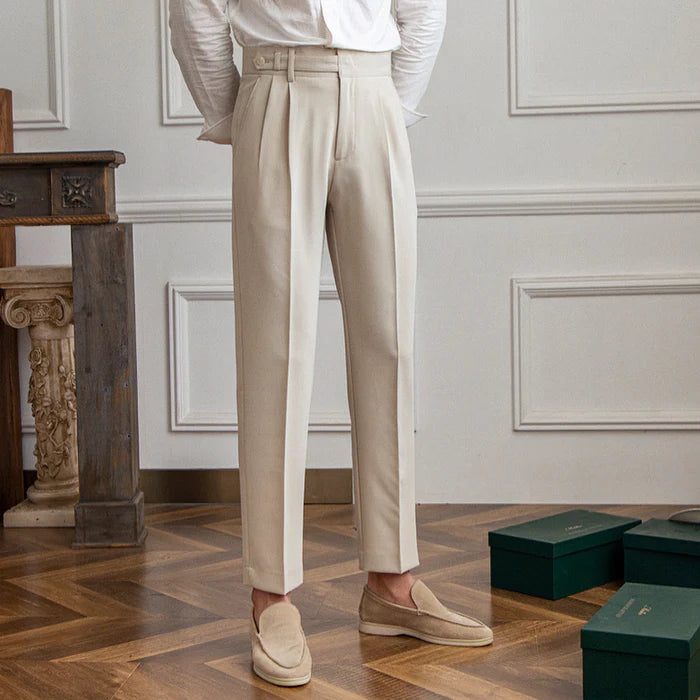 PIANTINI DOUBLE PLEATED TROUSERS